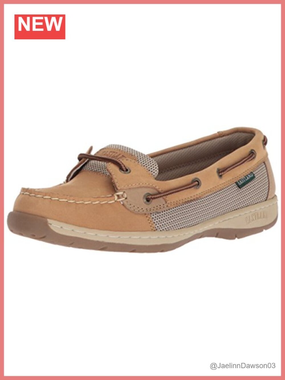 Women's Leather Boat Shoes Slip-On Loafers Cushioned Rubber Sole